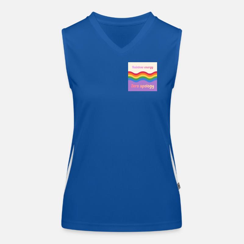 Regenbogenenergie Funktionelles Kontrast-Tank Top für Frauen