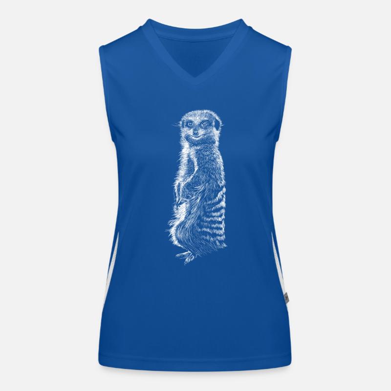 Erdmännchen Funktionelles Kontrast-Tank Top für Frauen
