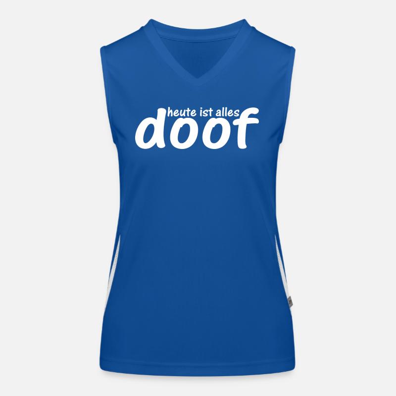 Heute ist alles doof Funktionelles Kontrast-Tank Top für Frauen