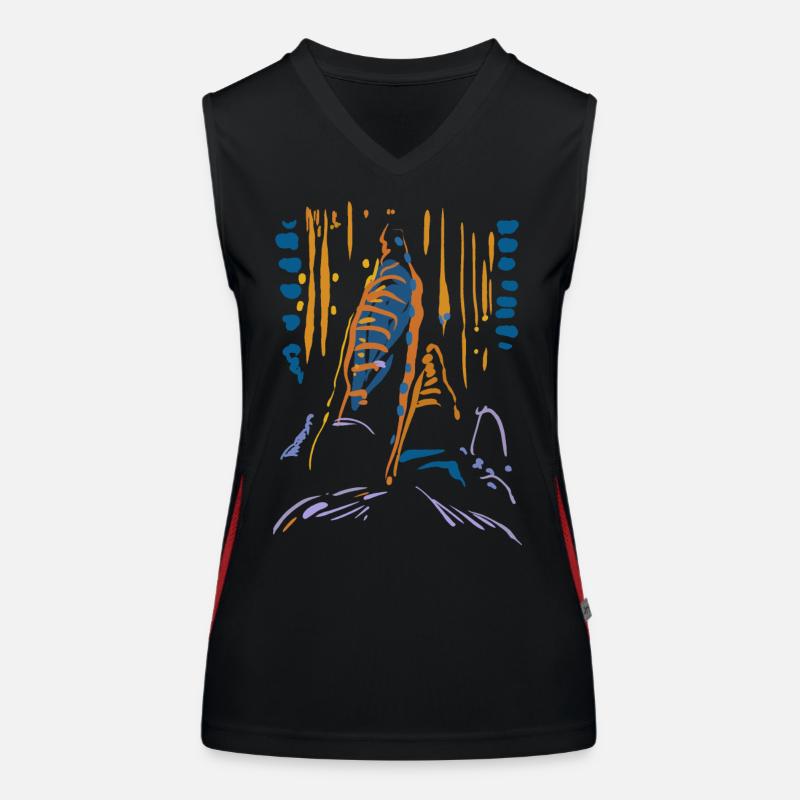 Landscape Abstract Fantasy Women's Functional Contrast Tank Top