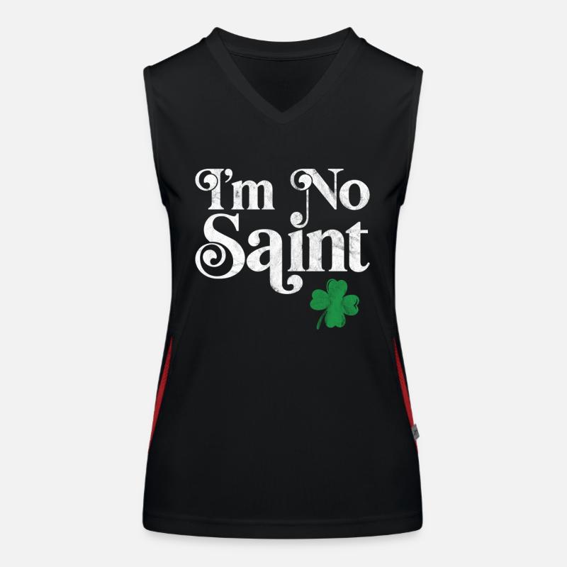 Je ne suis pas un saint Débardeur respirant contrasté Femme