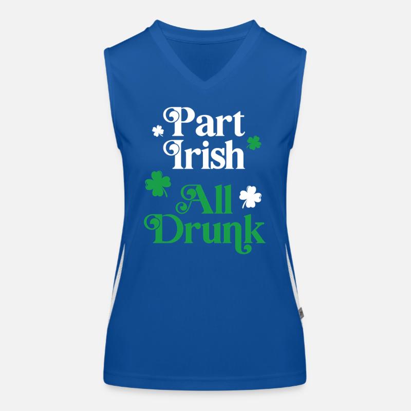Part Irish All Drunk Women's Functional Contrast Tank Top