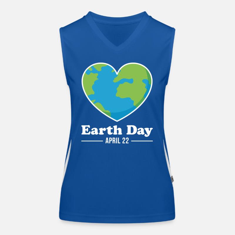 Tag der Erde 22. April Funktionelles Kontrast-Tank Top für Frauen