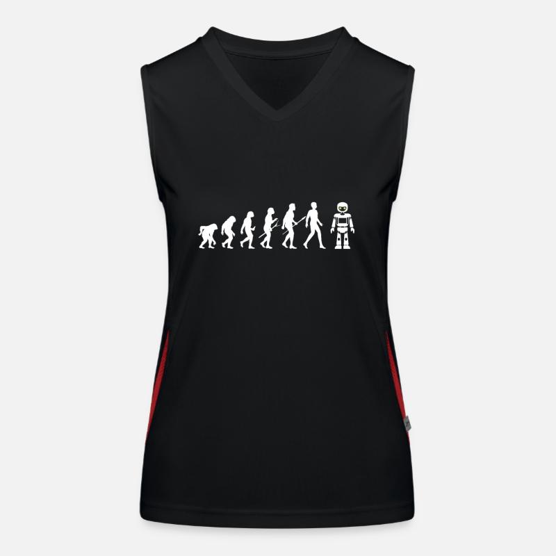 Robot Robotics Computer AI Machine Future Women's Functional Contrast Tank Top
