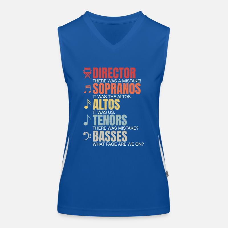 Musikdirektor Musik Chorleiter Dirigent Orchester Funktionelles Kontrast-Tank Top für Frauen