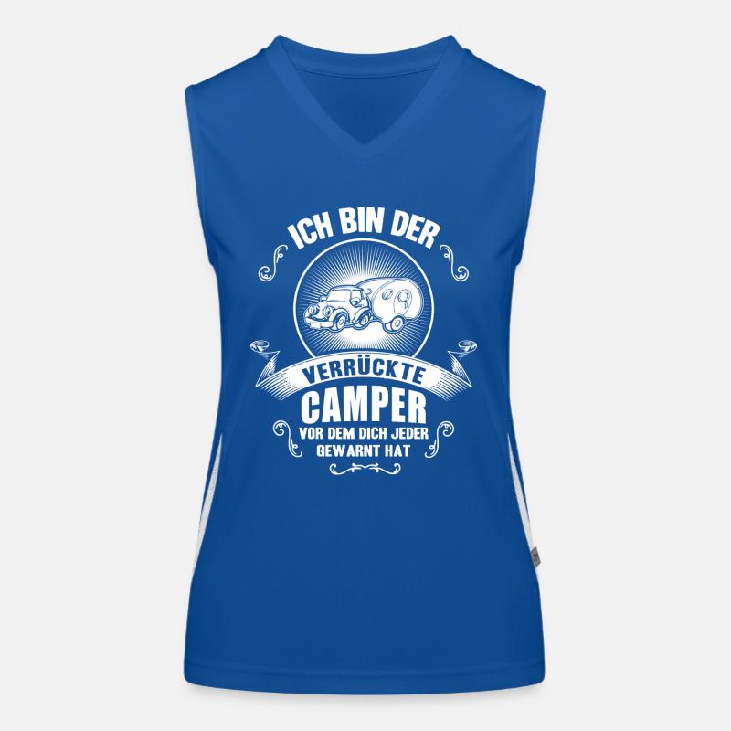 CRAZY CAMPER Funktionelles Kontrast-Tank Top für Frauen
