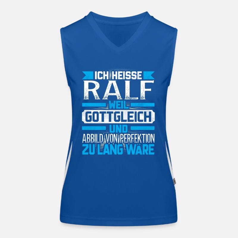 RALF - Gottgleich Geschenk Funktionelles Kontrast-Tank Top für Frauen