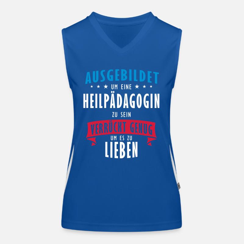 Heilpädagogin Beruf - Geschenk Funktionelles Kontrast-Tank Top für Frauen