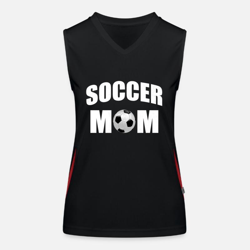 Soccer mère mère Débardeur respirant contrasté Femme
