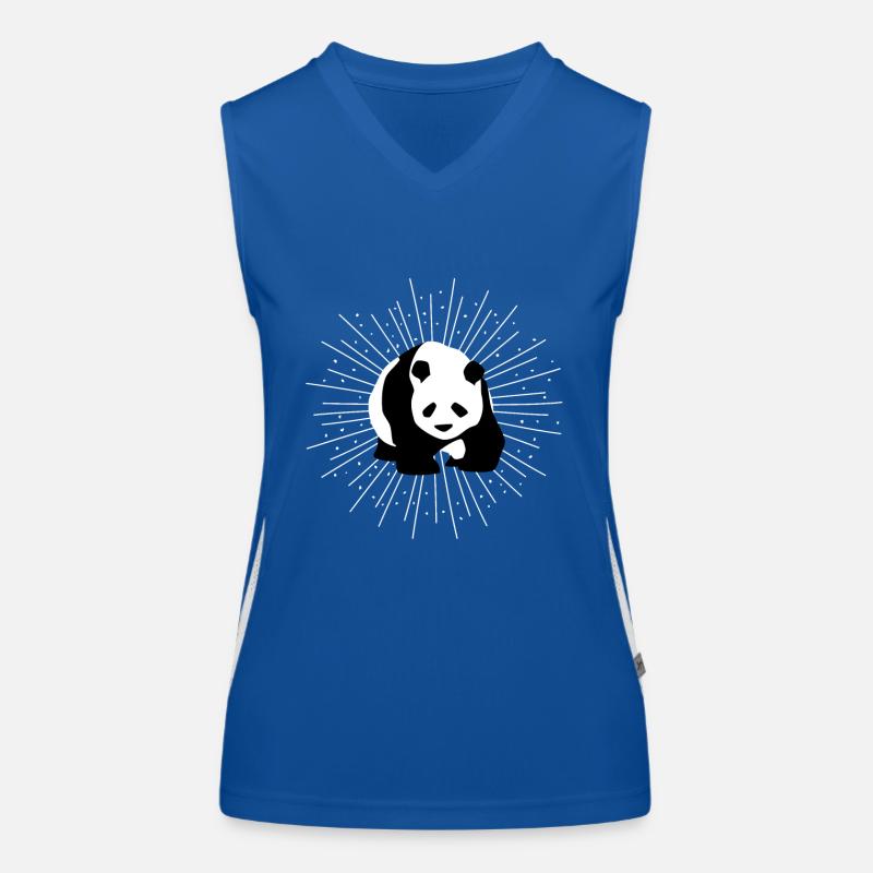 Panda Funktionelles Kontrast-Tank Top für Frauen