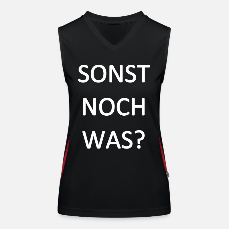 sonst noch was? Funktionelles Kontrast-Tank Top für Frauen