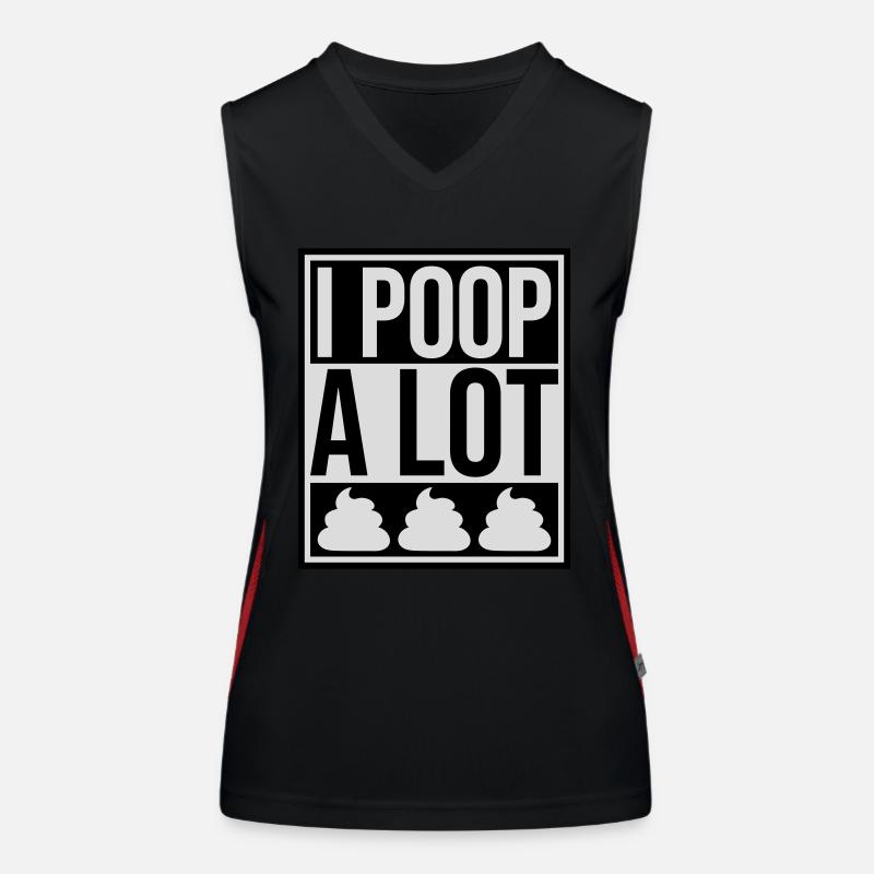 Je fais beaucoup caca Débardeur respirant contrasté Femme