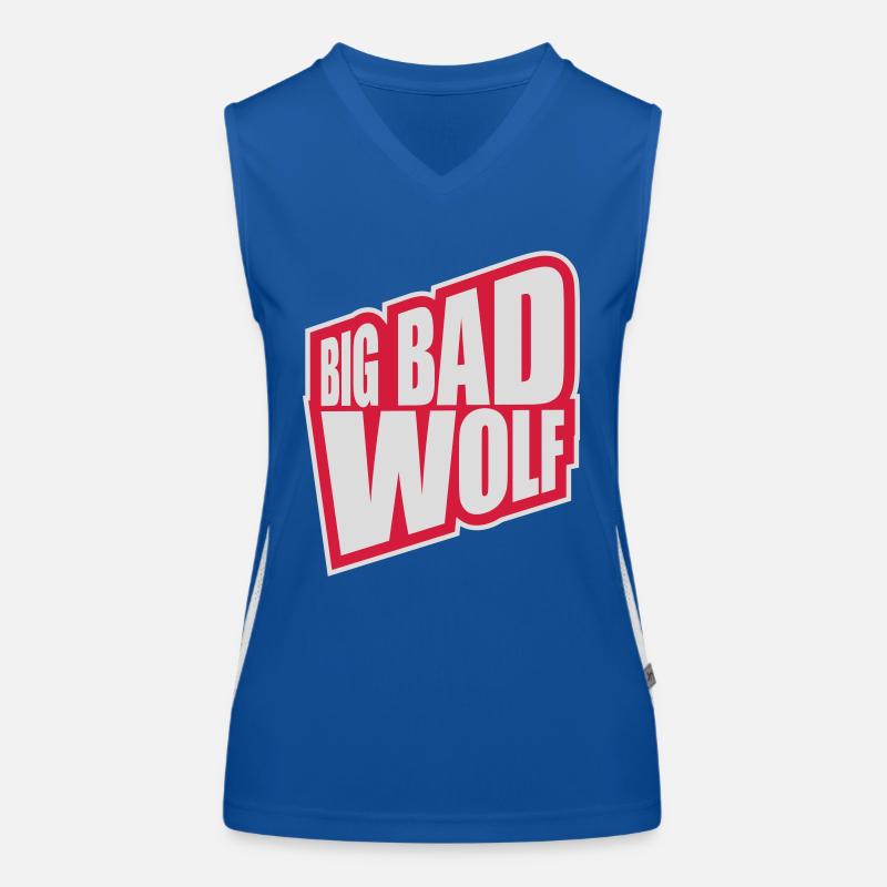 big bad wolf Zitat Funktionelles Kontrast-Tank Top für Frauen