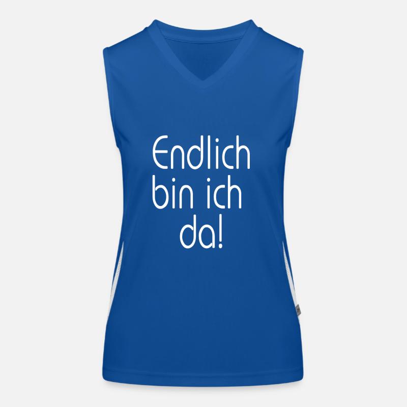 Endlich bin ich da Funktionelles Kontrast-Tank Top für Frauen