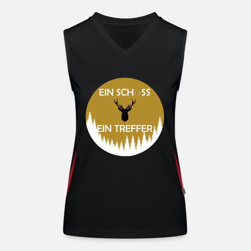 Ein Schuss ein Treffer Funktionelles Kontrast-Tank Top für Frauen