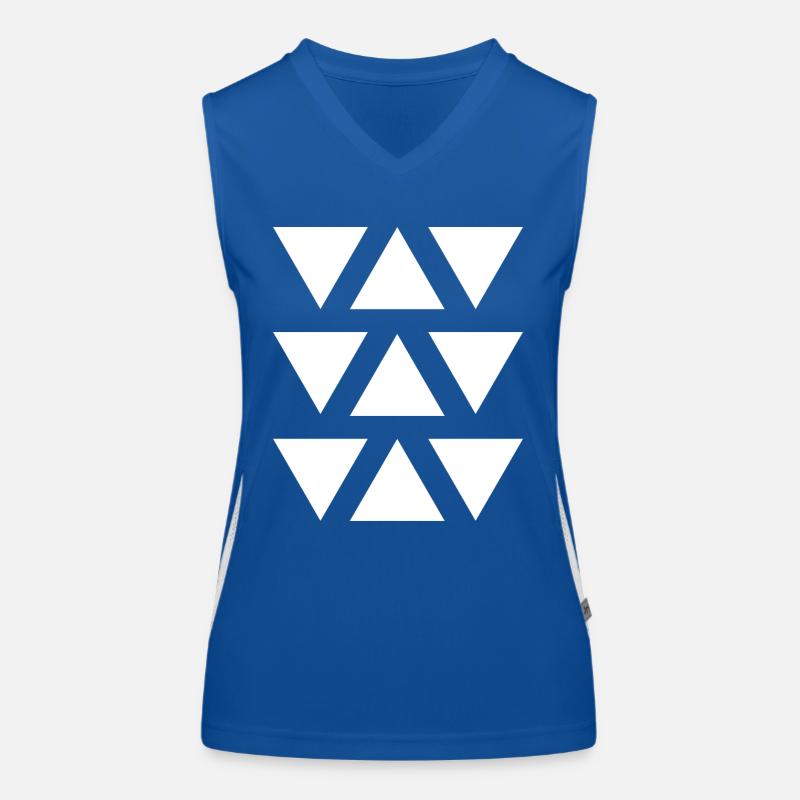 Triangle geometric shape Women's Functional Contrast Tank Top