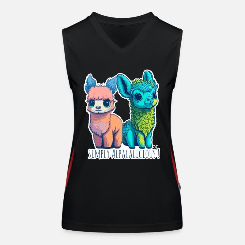 Alpaca - simply Alpacalicious 5000 - DIGITAL Women's Functional Contrast Tank Top
