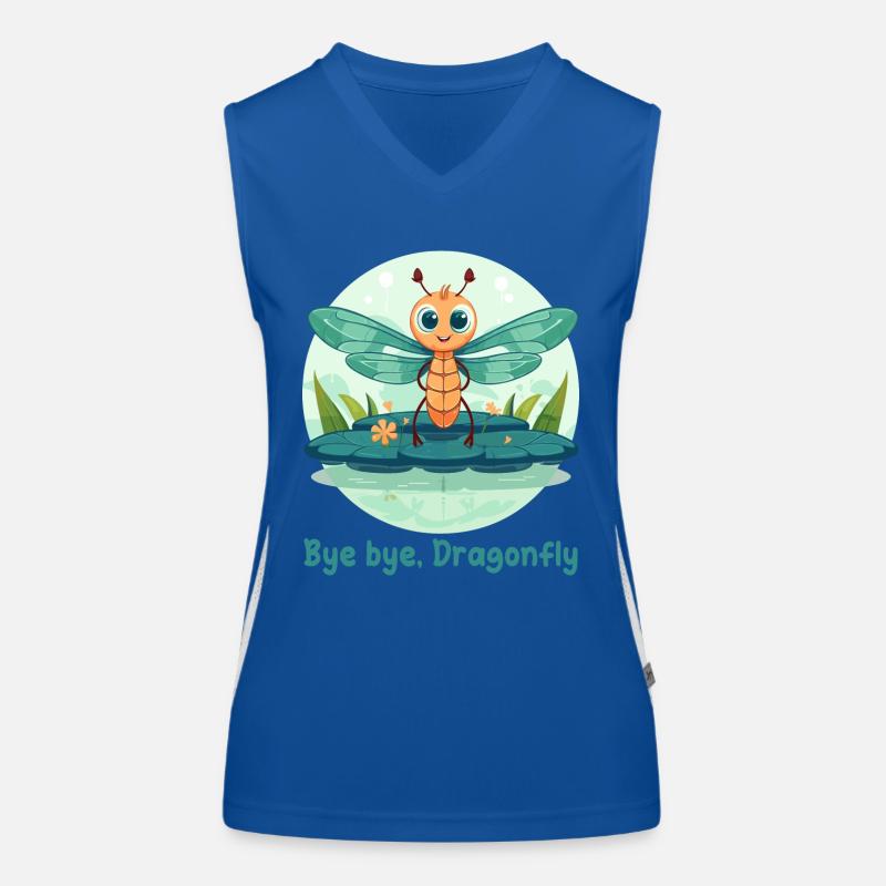 Bye bye, Dragonfly Débardeur respirant contrasté Femme
