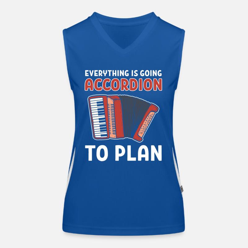 Akkordeon Funktionelles Kontrast-Tank Top für Frauen