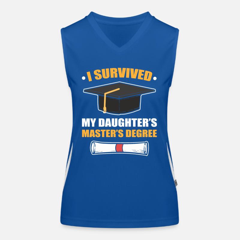 Master Studium Abschlussfeier Funktionelles Kontrast-Tank Top für Frauen