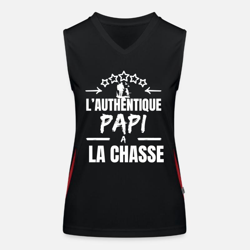 L 'AUTHENTIQUE PAPI CHASSEUR Débardeur respirant contrasté Femme