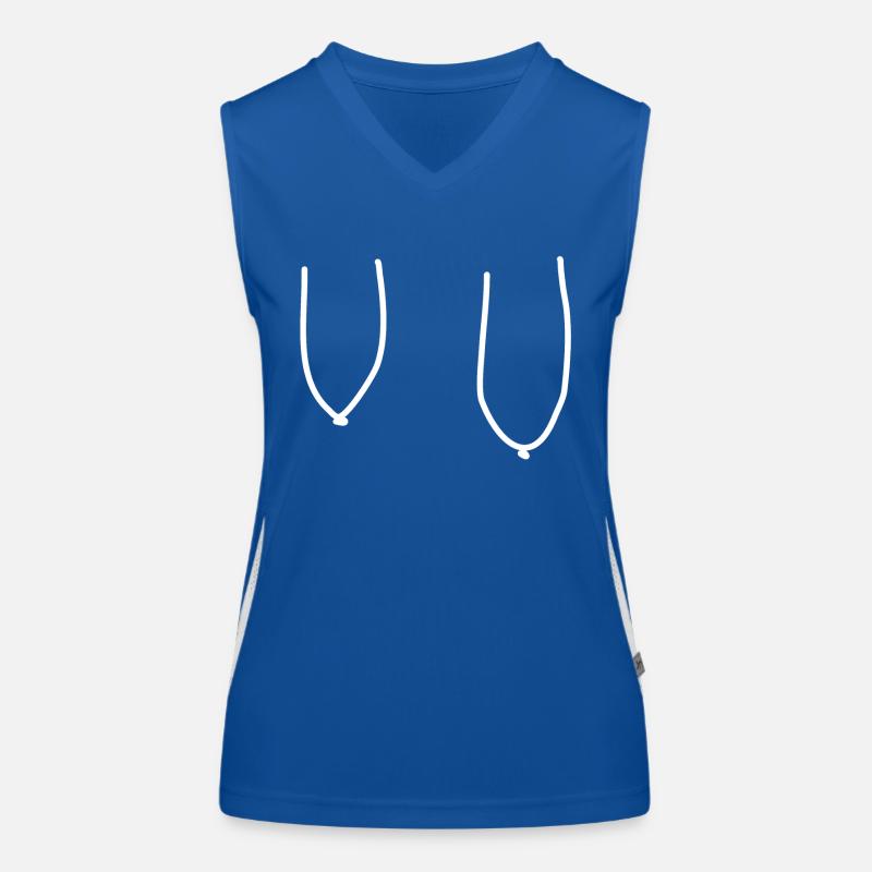 Seins 2 Débardeur respirant contrasté Femme