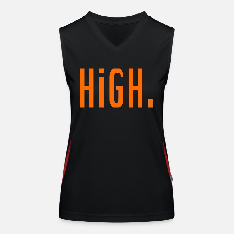 Høj. Funktionel kontrast tanktop til damer