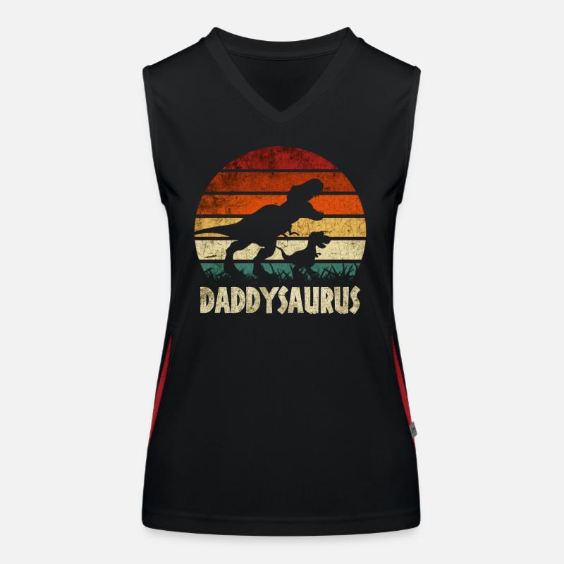 DADDYSAURUS Funktionelles Kontrast-Tank Top für Frauen
