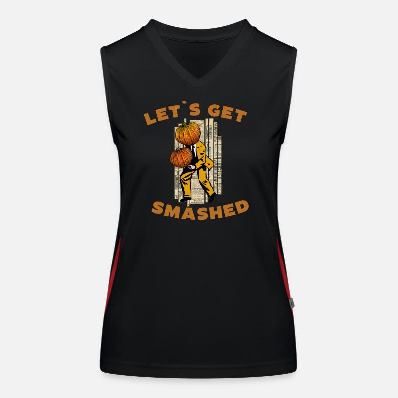 Let's Get Smashed Vintage Pumpkin #2 Funktionelles Kontrast-Tank Top für Frauen