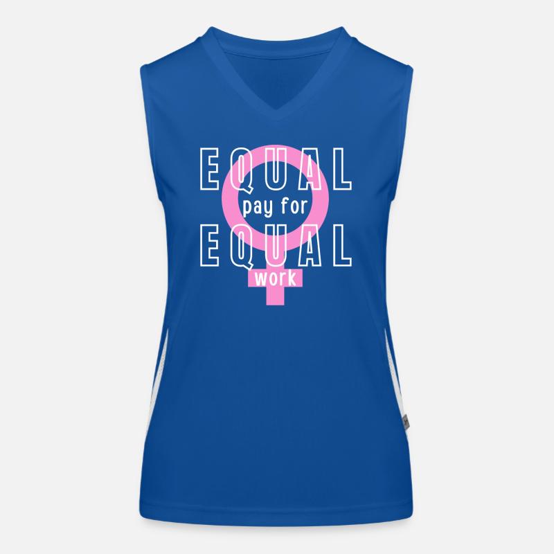 Equal Pay For Equal Work Feminist Women's Functional Contrast Tank Top