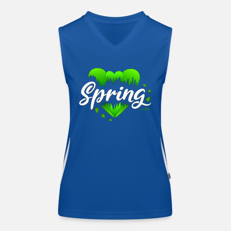 Spring Springtime Hearts Women's Functional Contrast Tank Top