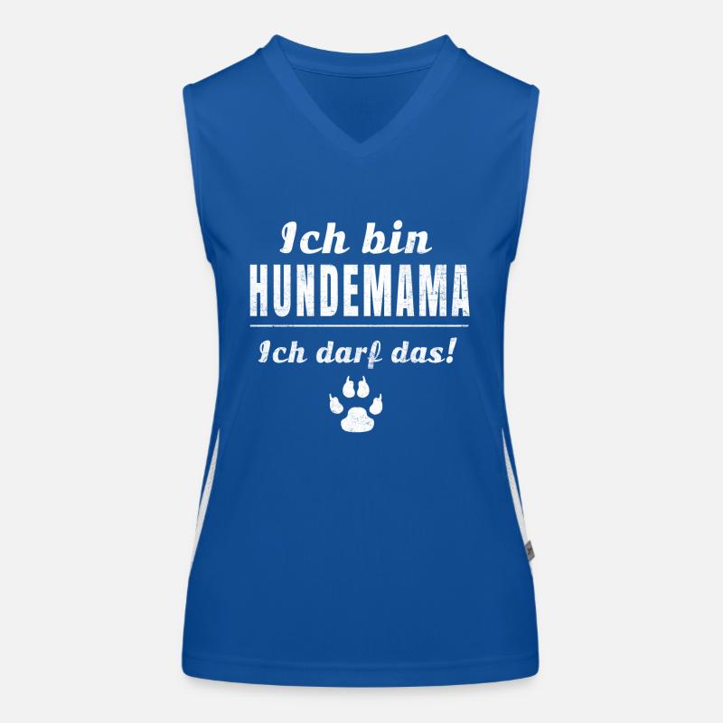 Ich bin Hundemama, ich darf das! Funktionelles Kontrast-Tank Top für Frauen