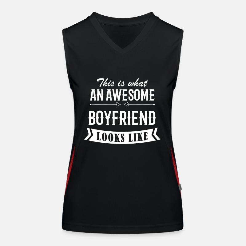 Awesome Boyfriend Funktionelles Kontrast-Tank Top für Frauen