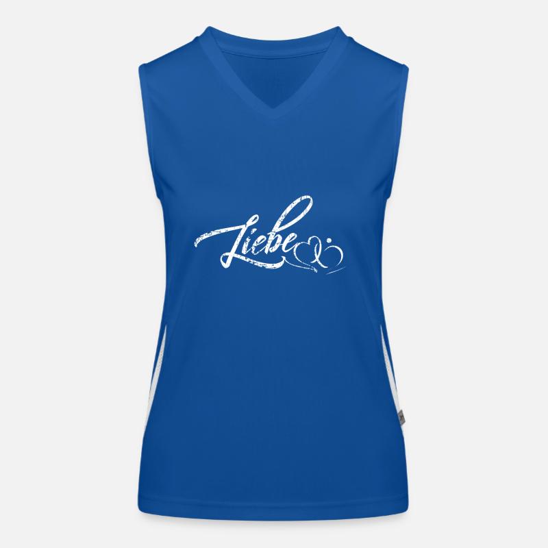 Liebe. Funktionelles Kontrast-Tank Top für Frauen