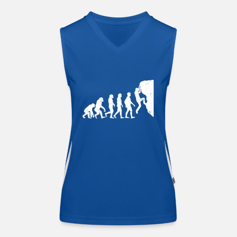 escalade alpinisme bouldering cadeau évolution Débardeur respirant contrasté Femme