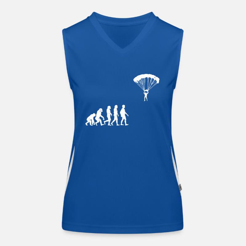 Paraglide Evolution gift parachute glide Women's Functional Contrast Tank Top