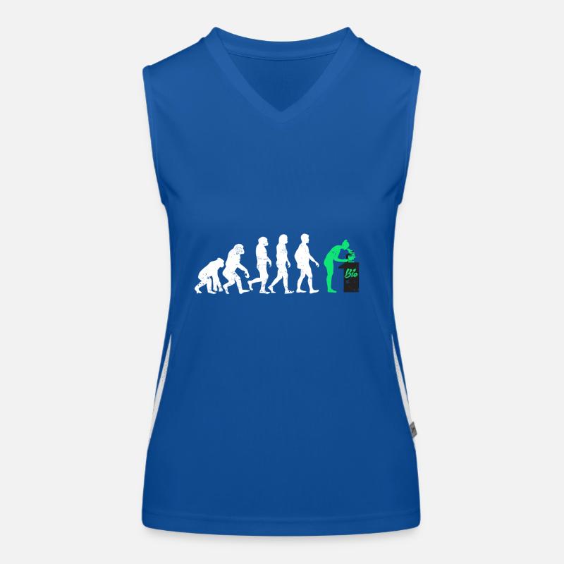 Biologe evolution geschenk beruf biologie mikro Funktionelles Kontrast-Tank Top für Frauen