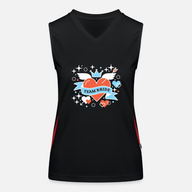 Team Bride Braut Hochzeit Geschenk Ehefrau Party Funktionelles Kontrast-Tank Top für Frauen