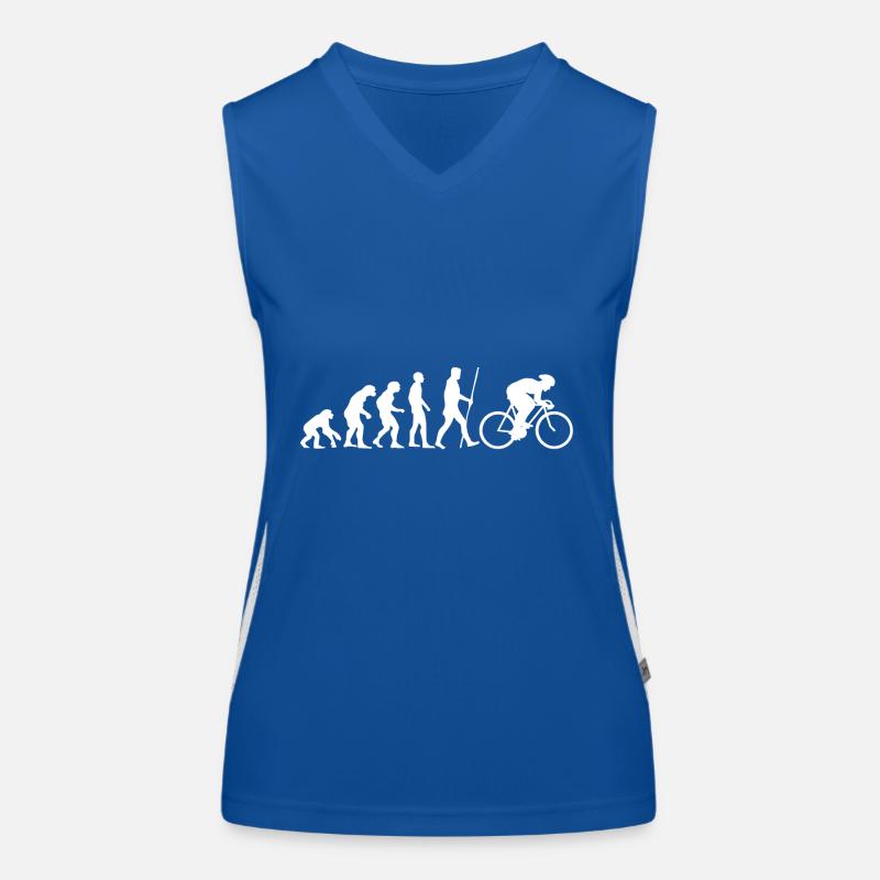Evolution road bicycle as a gift Women's Functional Contrast Tank Top