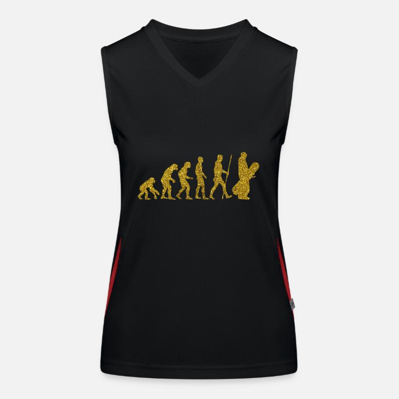 Evolution Snowboard Golden Glitter Effect Women's Functional Contrast Tank Top