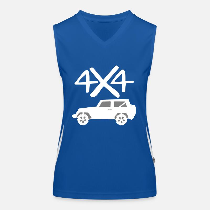 4x4 off-road vehicle gift idea Women's Functional Contrast Tank Top