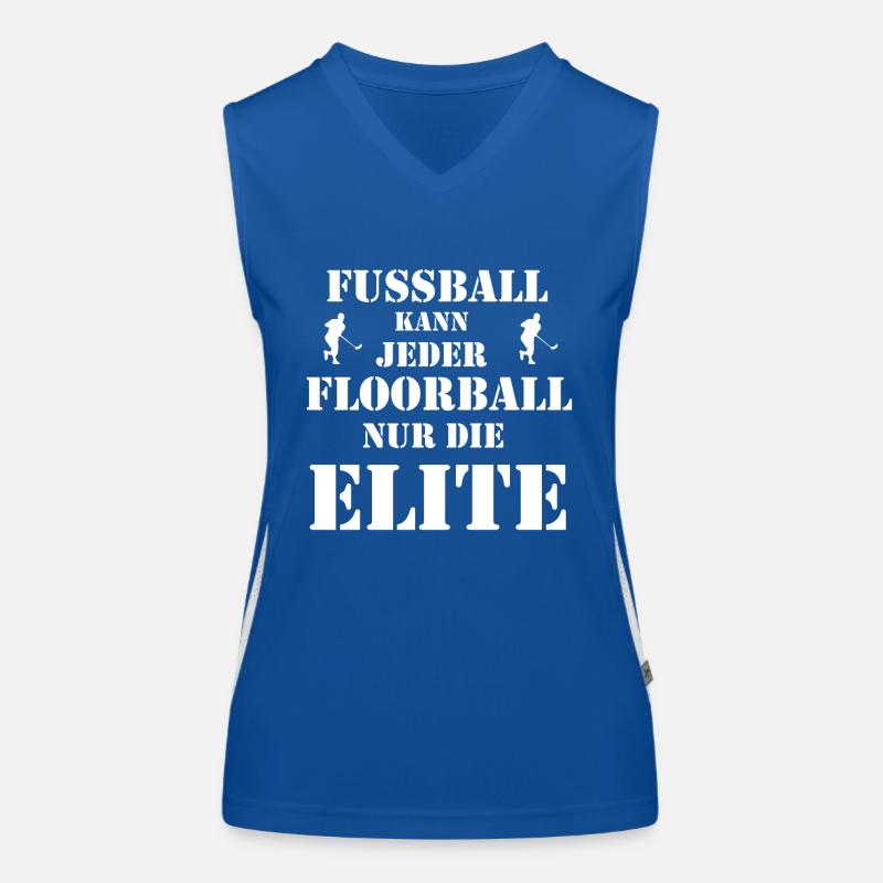 Floorball Débardeur respirant contrasté Femme