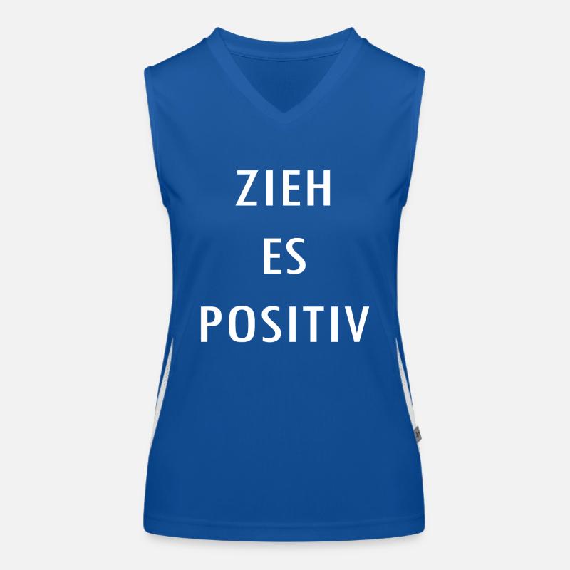 Zieh es positiv Funktionelles Kontrast-Tank Top für Frauen