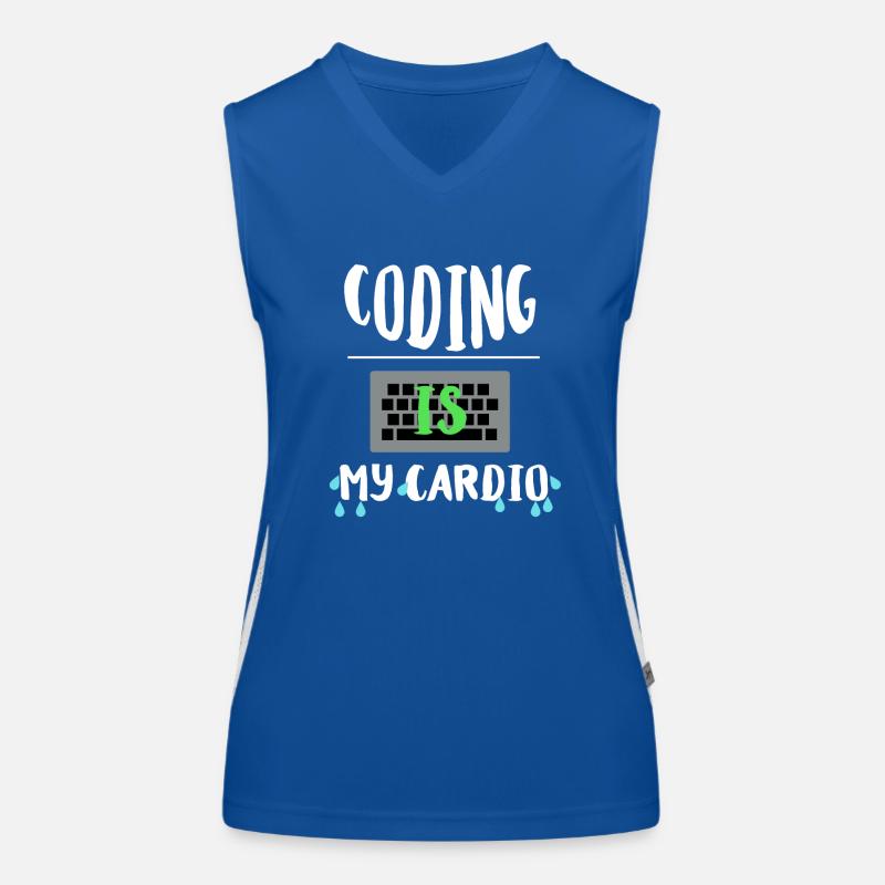 Programmierer Shirt für Informatiker Geschenk Funktionelles Kontrast-Tank Top für Frauen