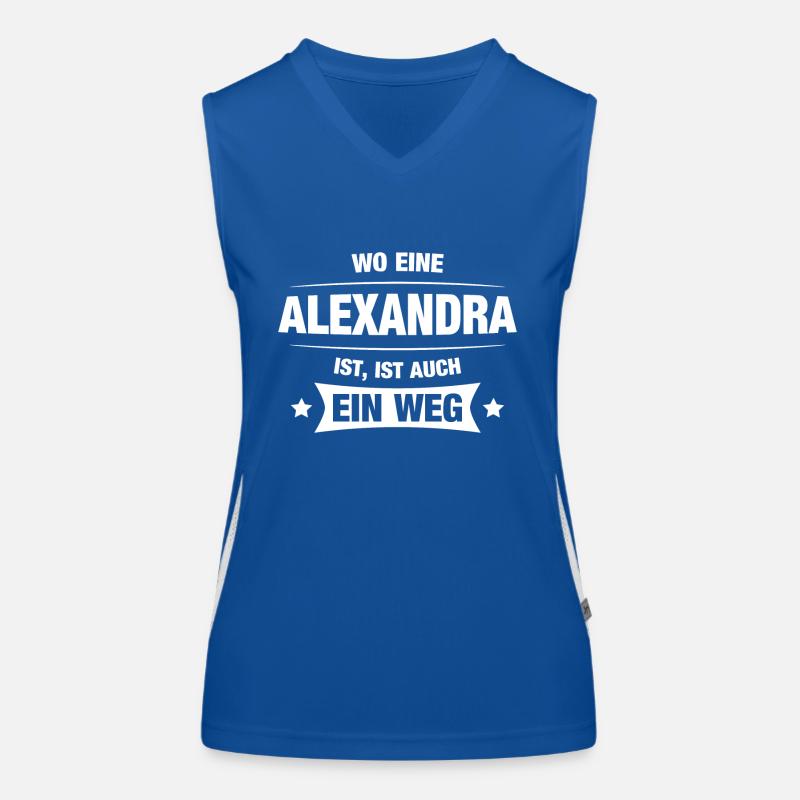 ALEXANDRA Spruch Geschenkidee Geburtstag Witzig Funktionelles Kontrast-Tank Top für Frauen