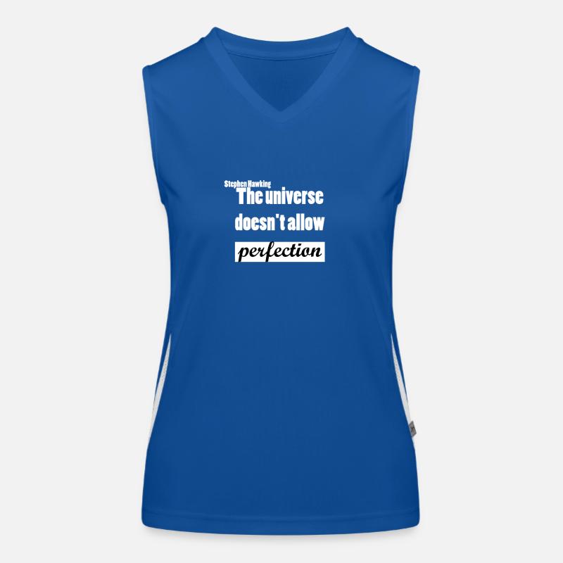 stephen hawking t-shirt Women's Functional Contrast Tank Top