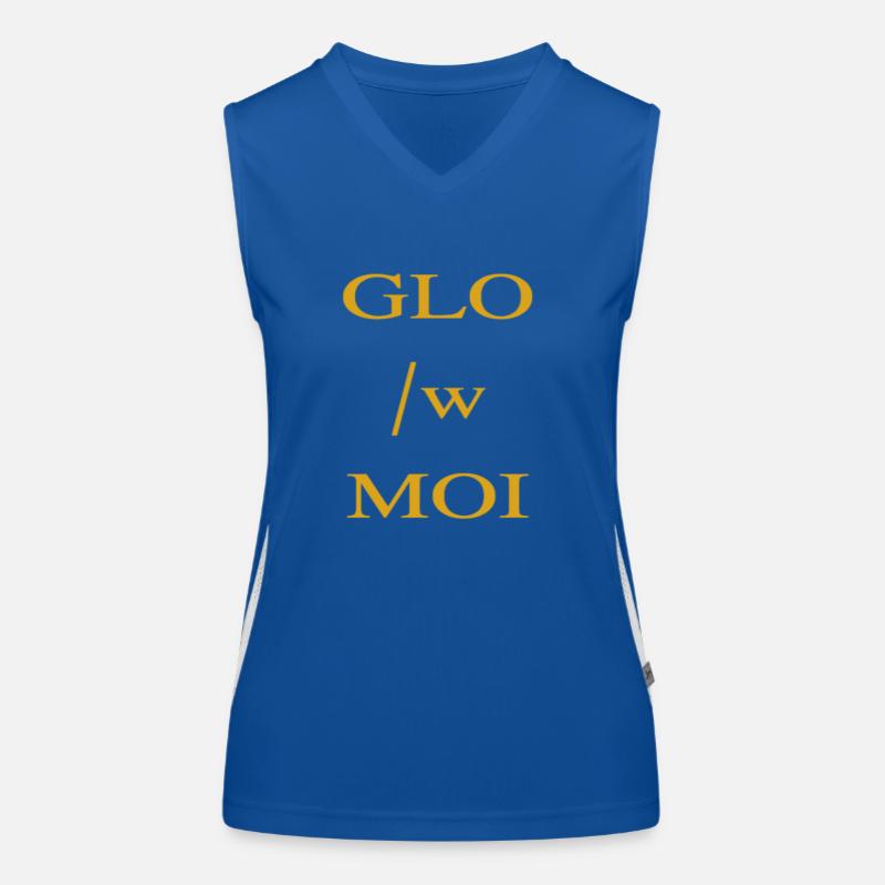 Glow avec moi Débardeur respirant contrasté Femme
