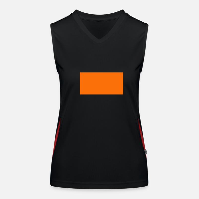 orange Women's Functional Contrast Tank Top