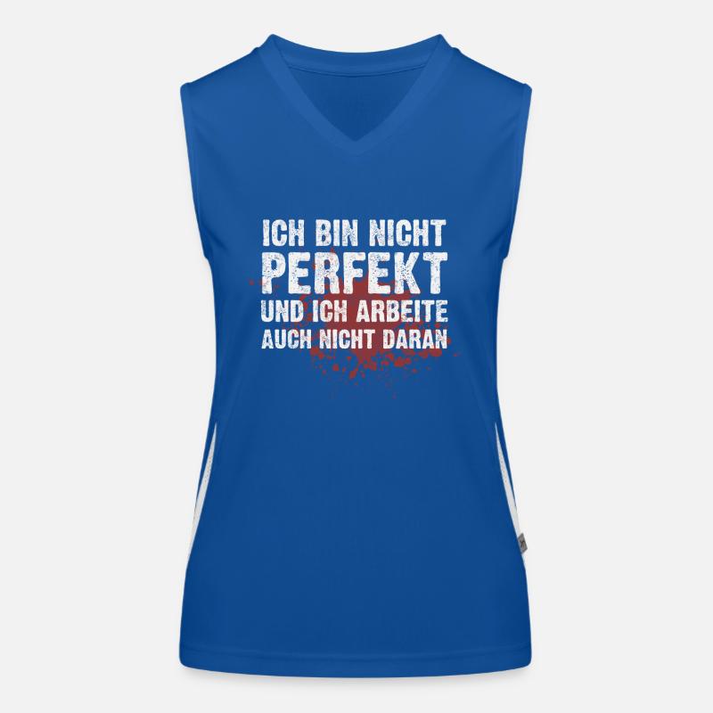 Ich bin nicht perfekt Funktionelles Kontrast-Tank Top für Frauen