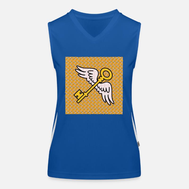 LSD Flying Keys Blotter Sheet Women's Functional Contrast Tank Top
